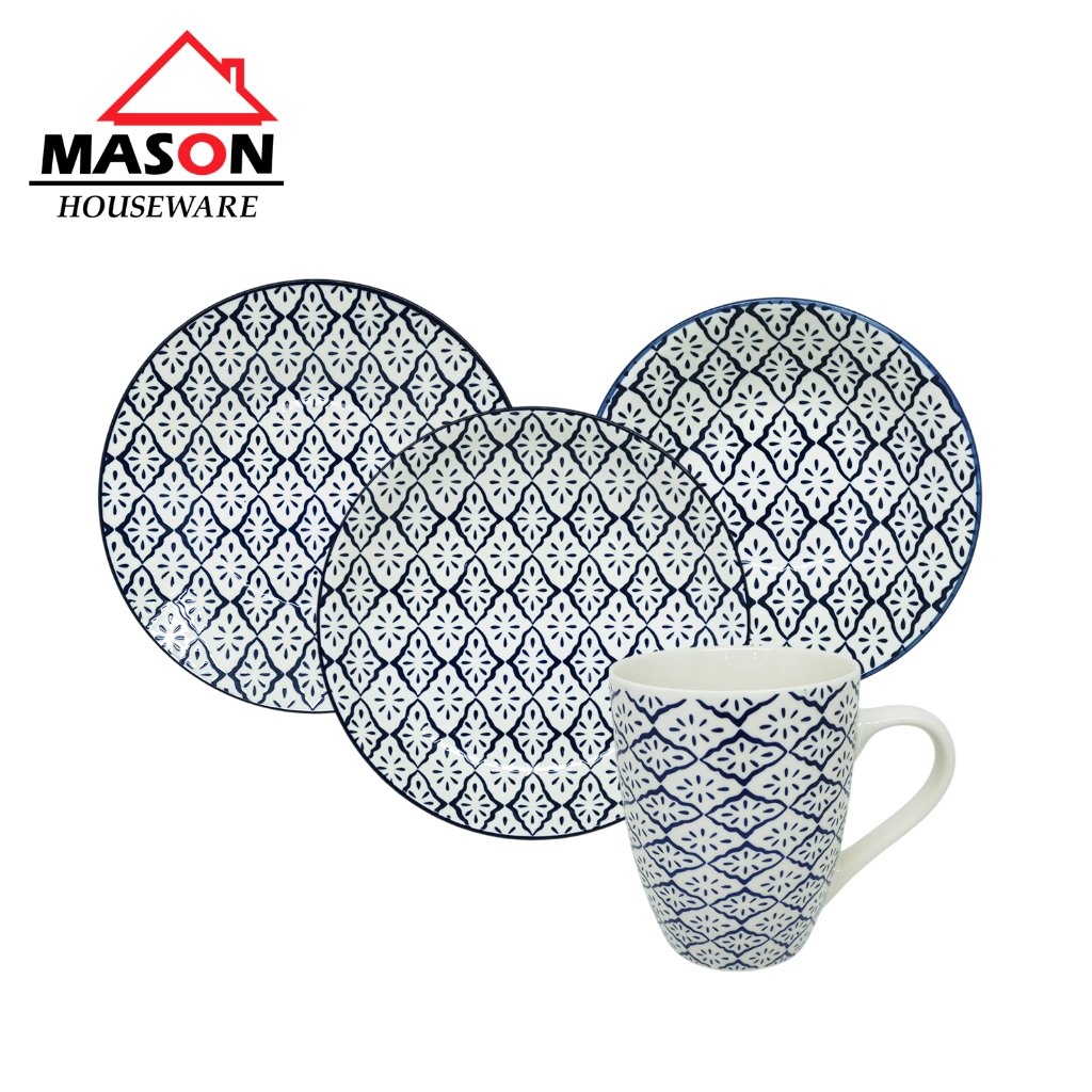 MASON SET HAMPERS/PIRING KERAMIK/ PIRING SAJI/ PIRING SALAD/ MANGKUK/MUG/ HAMPERS LEBARAN