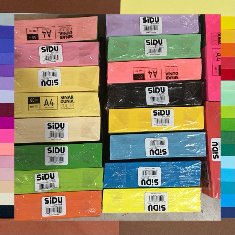 

(1 RIM 500 lembar) Kertas HVS Warna Kertas Spectra Warna Kertas Quilling Paper 80 gsm