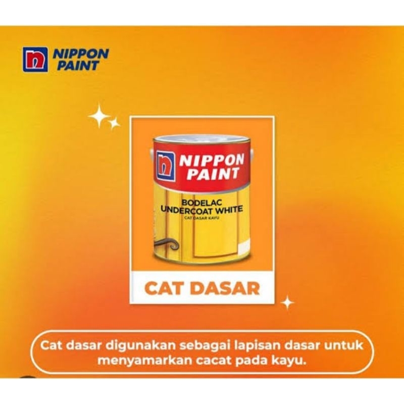 NIPPON PAINT Cat Dasar Kayu Bodelac Undercoat White | 1kg