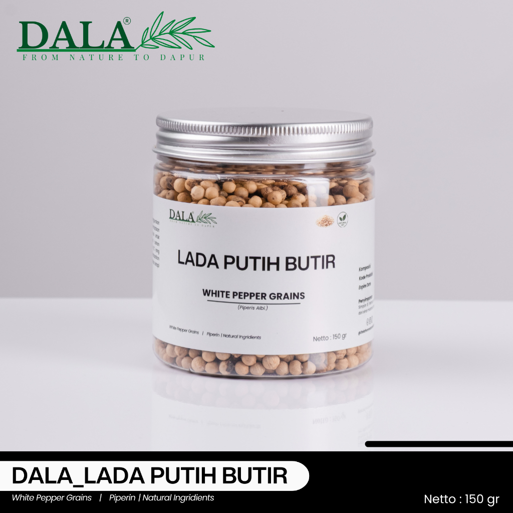 

DALA_Lada Putih Butir / White Pepper Grains (80 gr / 150 gr)