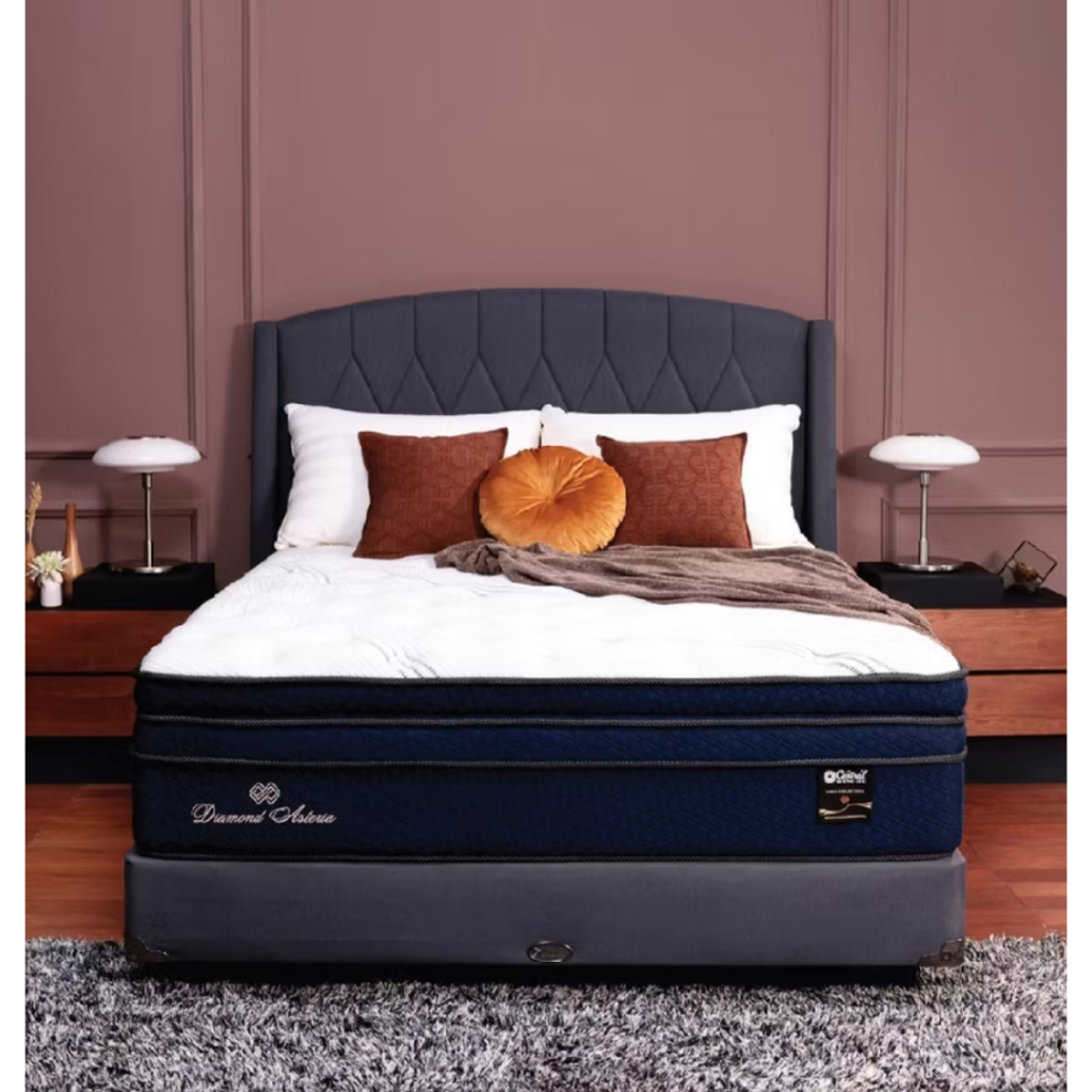 Springbed Central Diamond Asteria Pocket Spring Plushtop Latex encasement