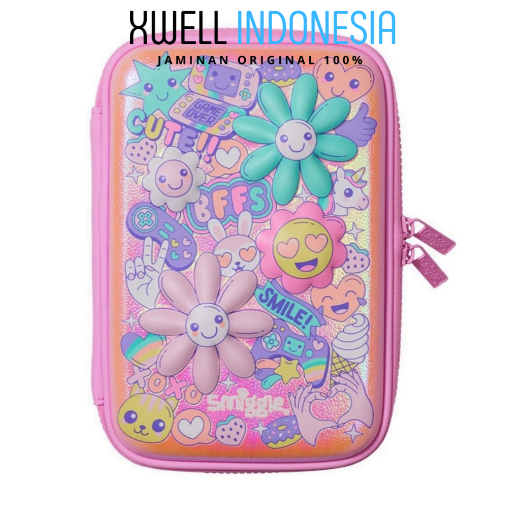 

Pencil Case Smiggle Epic Adventures Hardtop DoubleUp IGL452665PNK