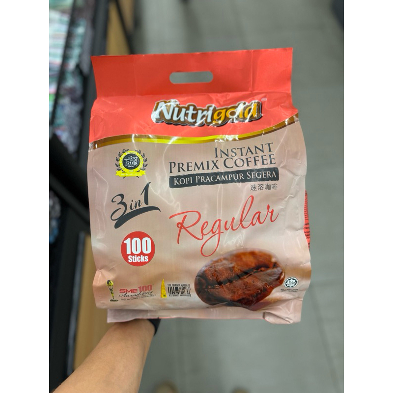 

NUTRIGOLD 3IN1 INSTANT COFFEE PREMIX 100'Sx20G