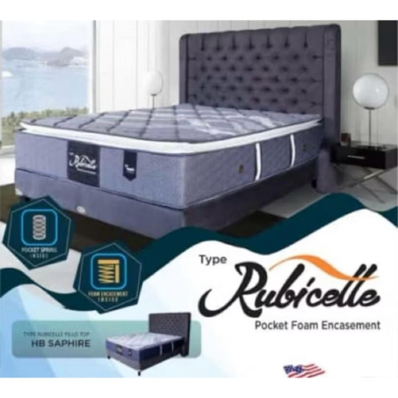 american pillo rubicelle pocket foam encasement 120 x 200 kasur spring bed matras saja