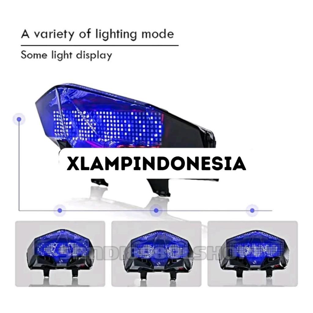 Lampu Stop Vario Led News 125/150 Colousium Running Teks Text Vario New 125 150