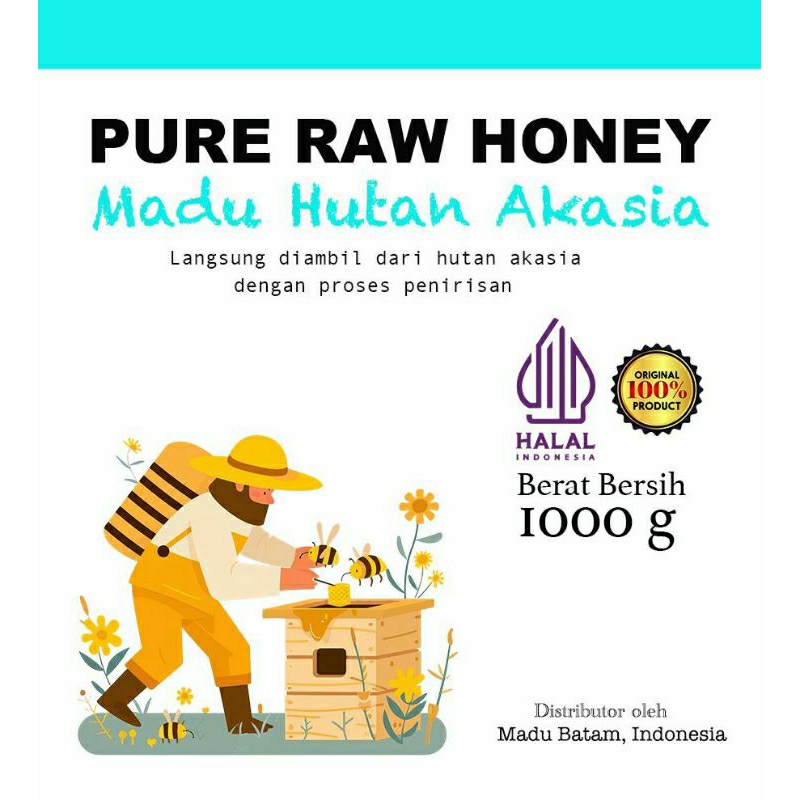 

Madu Nektar Akasia Hutan Sumatra 1 Kg Murni 100%
