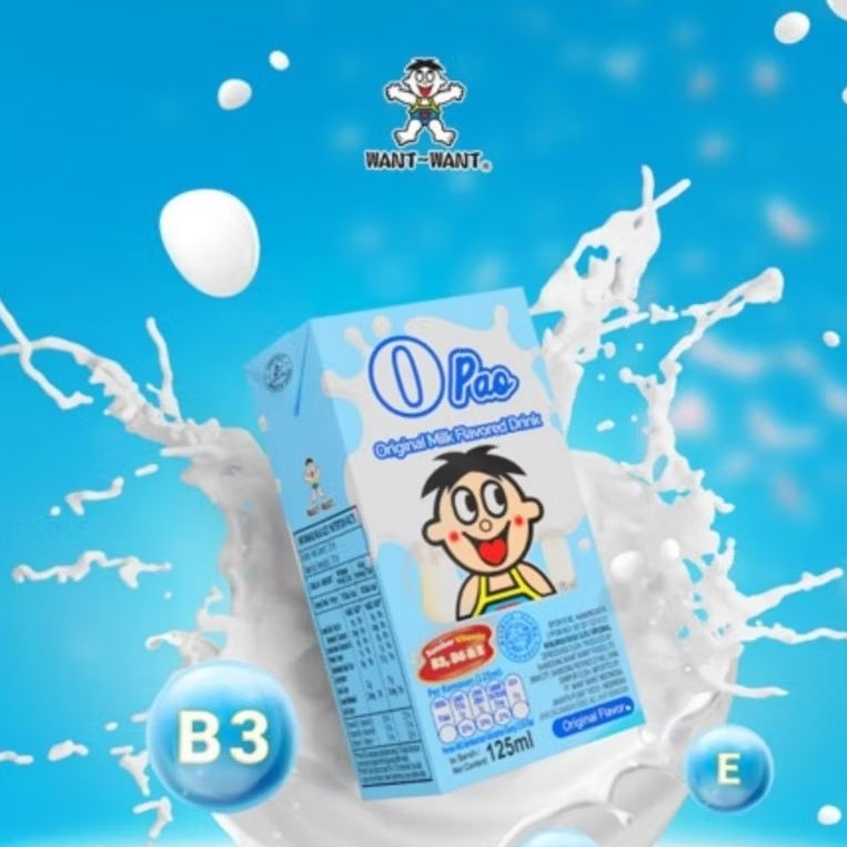 

Want Want Opao Original Milk Flavoured Drink dan Stobery 125ml x 4pcs