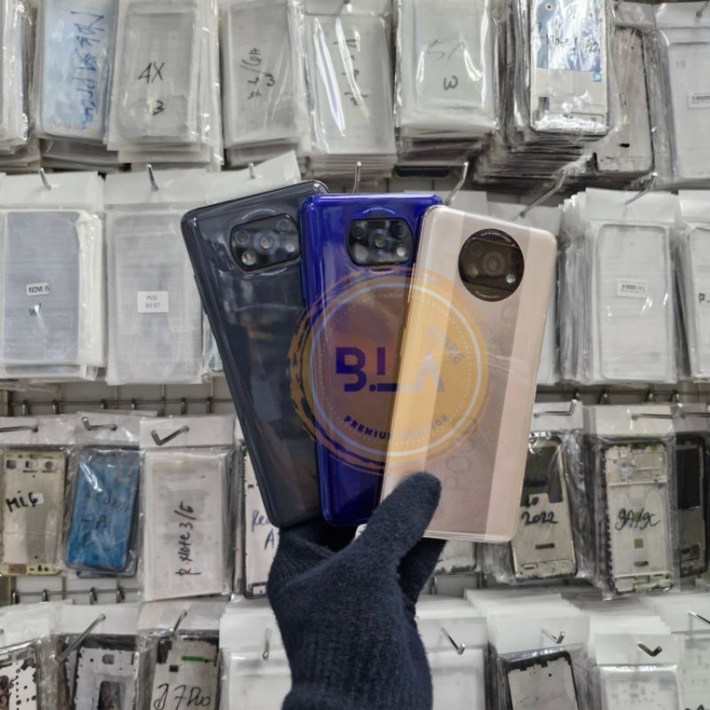 HOUSING BACK CASING FOR XIAOMI POCO X3 NFC / PRO BACKDOOR + FRAME BEZEL