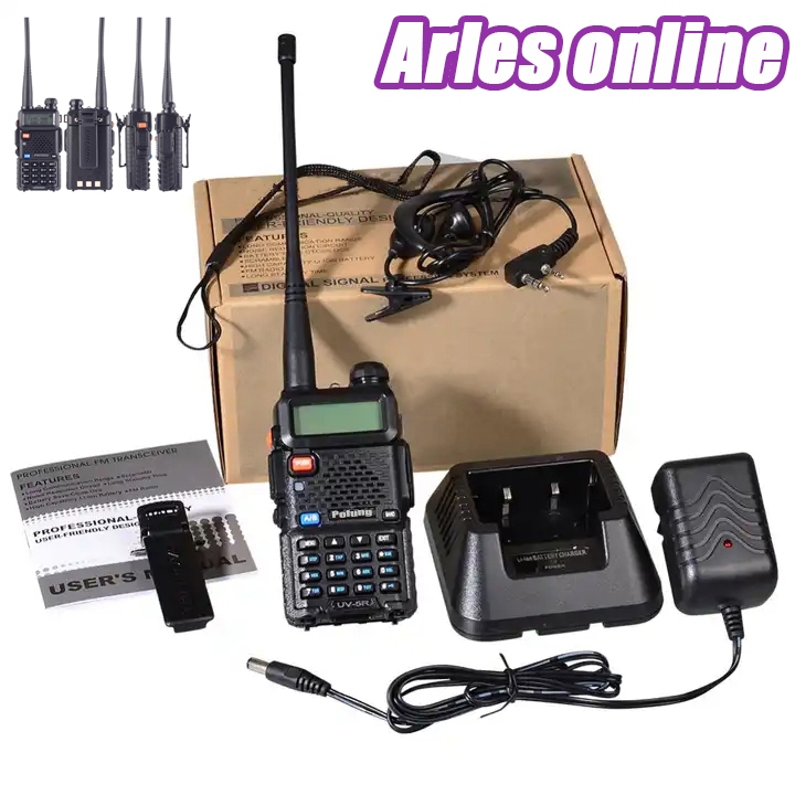 HT POFUNG UV5R Radio Komunikasi UV 5R 5 Watt Dual Band Garansi 1 tahun Handy Talky R W Bopeng