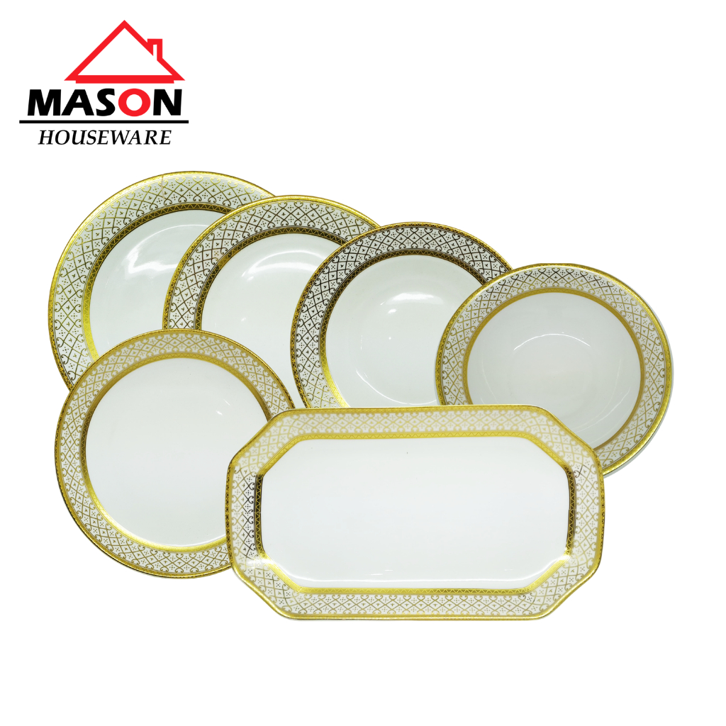 MASON SET HAMPERS/ PIRING KERAMIK/PIRING SAJI/PIRING SALAD/ PIRING CEPER/ MANGKUK/ PIRING SEGI/ SET 