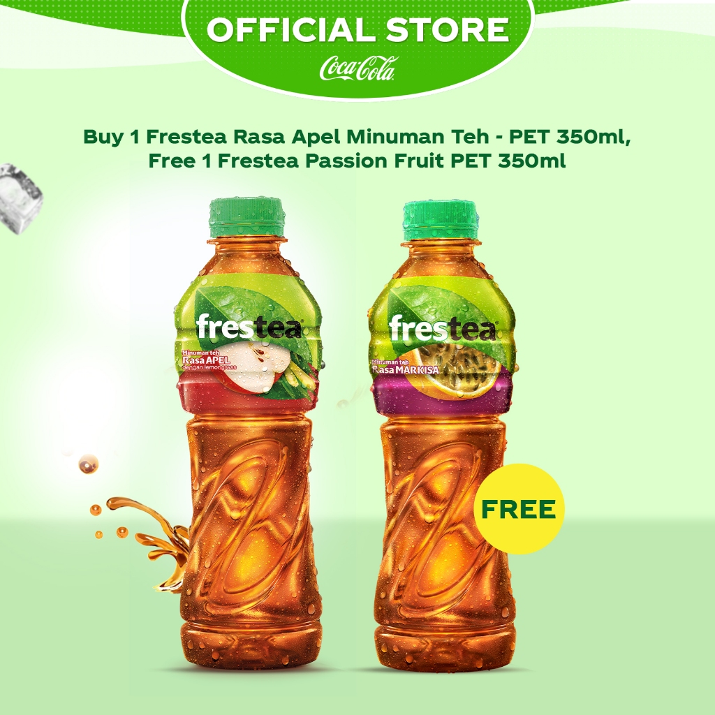 

Buy 1 Frestea Rasa Apel Minuman Teh - Botol 350ml, Free 1 Frestea Passion Fruit PET 350ml