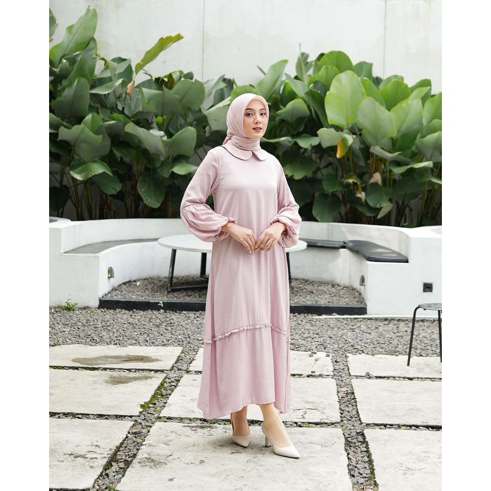 DRESS TANCEL TANGAN BALON BY HAGIA FASHION