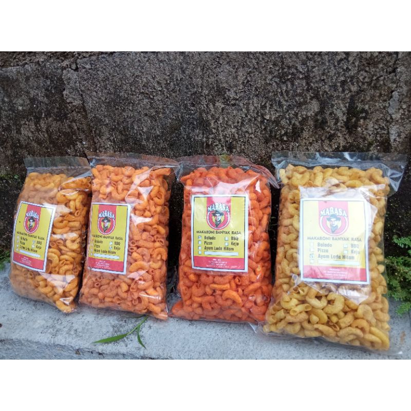 Mabasa macaroni banyak rasa / makaroni renyah / makaroni hemat 250gr / makaroni