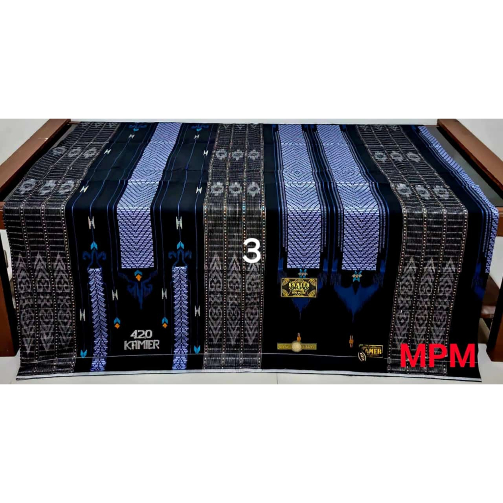 TERLARIS Sarung Tenun Tradisional KAMER/KAMIER Full Sutra 420 Exclusive Premium Original