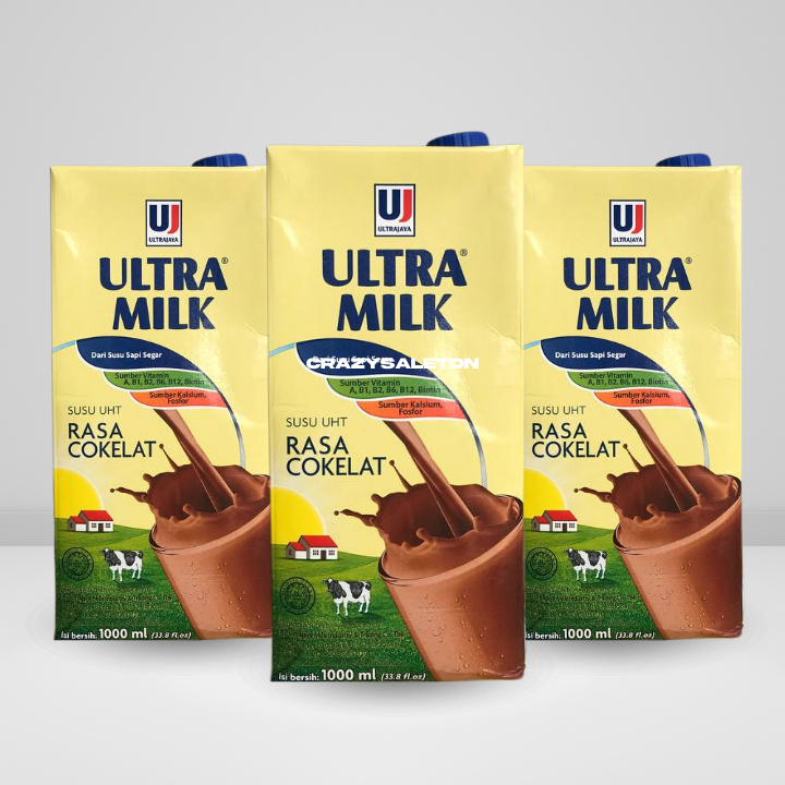 

[CRAZY SALE] ULTRA MILK SUSU UHT COKELAT 1000 ML
