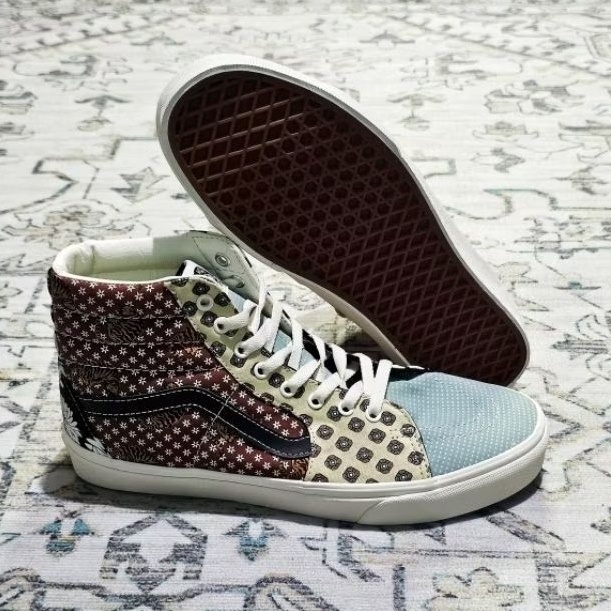 Vans Sk8 Hi Tiger Patchwork Black True White (ORIGINAL BNIB RESMI PT NAVYA)