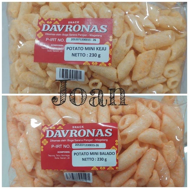

POTATO MINI BALADO & KEJU 230gr Davronas / Camilan & Oleh Oleh Khas Magelang Jogja Solo