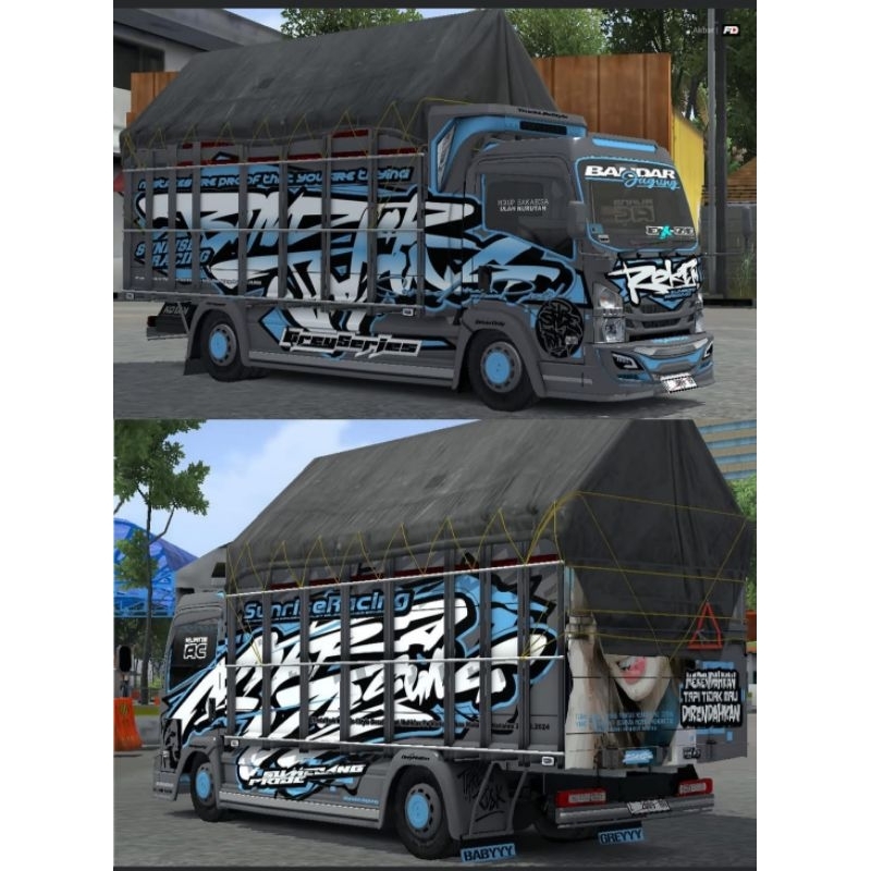 Miniatur truk Giga nmr 71 skala 14 bahan rc