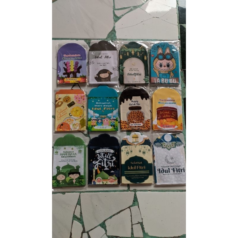 

AMPLOP LEBARAN MEDIUM 1 PAK ISI 10 PCS MOTIF MUSLIM