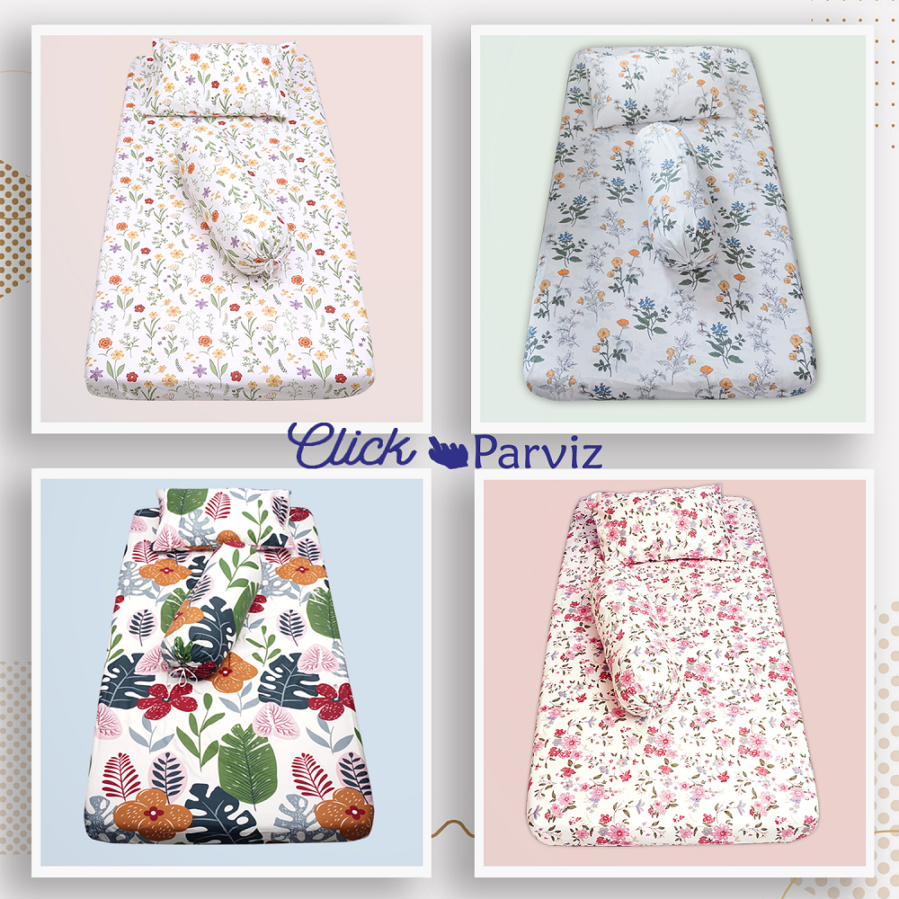 Sprei Motif Bunga 100x200 Coquette Flower - Sudut Karet
