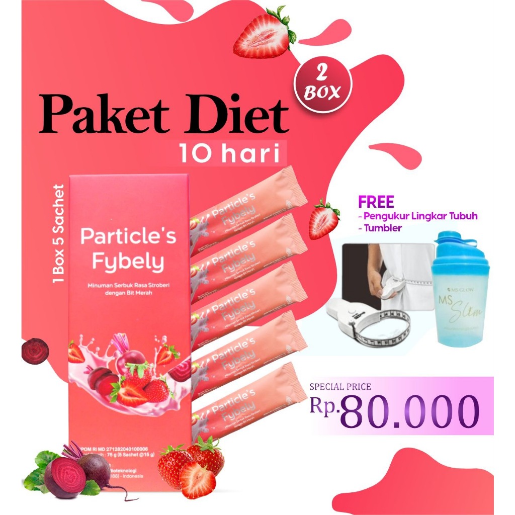 

Particles Fybely - Paket Diet 10 Hari (2 BOX) FREE TUMBLER