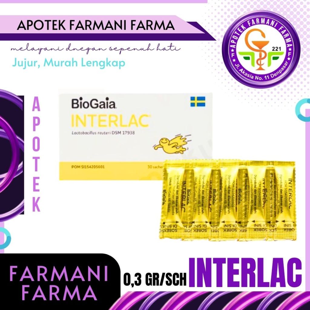 INTERLAC SACHET / PENCERNAAN ANAK / PROBIOTIK