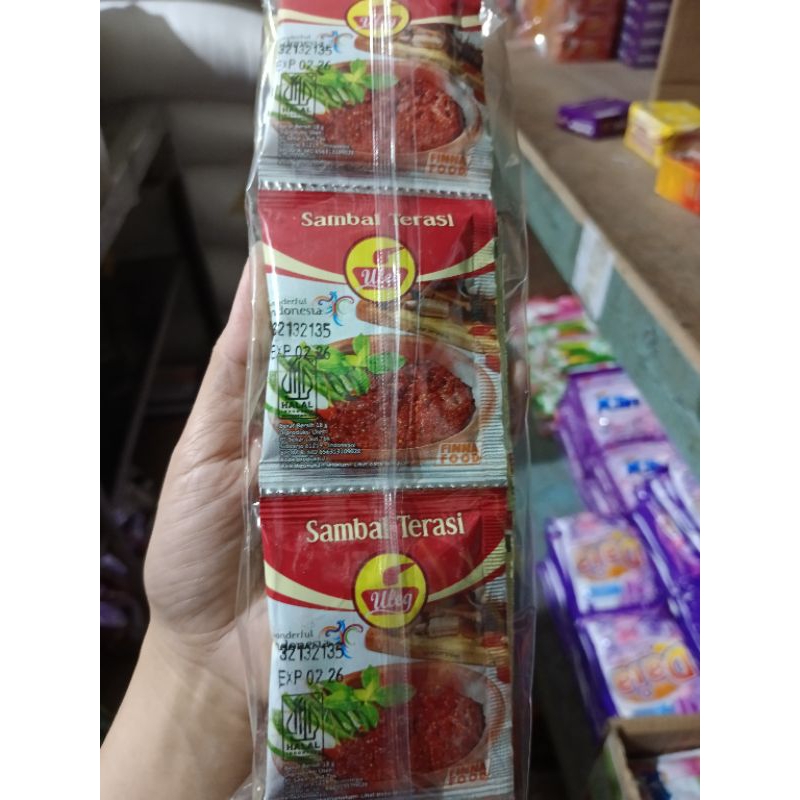 

sambel Uleg finna/sambel saset/sambel terasi fina