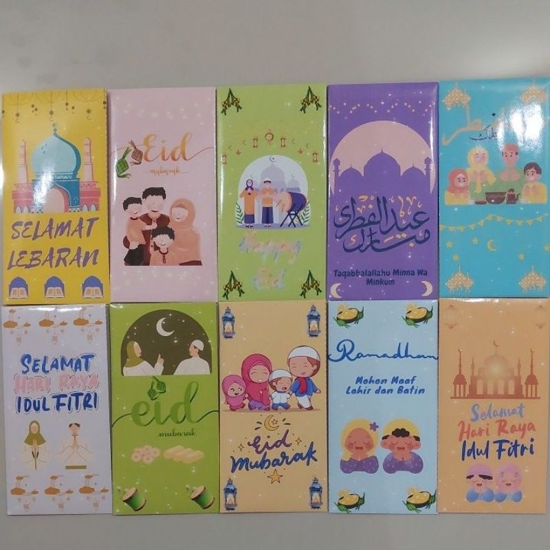 

Amplop Lebaran Idul Fitri Isi 10pcs (Bisa Custom Warna)