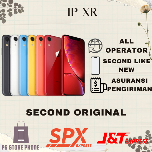 IPhone XR 64GB/128GB/256GB BH:100% second/bekas fullset mulus like new