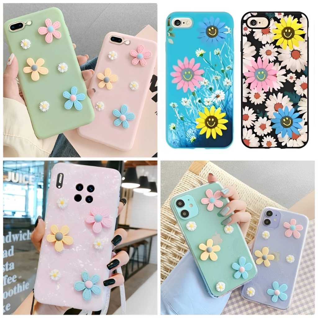 Casing Hp Flower 3D Case Oppo Reno 8 5G Reno 8T 4G Reno 8T 5G Reno 8Z 5G