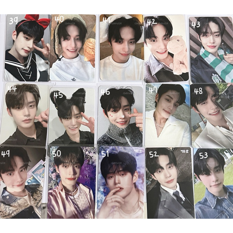 ZEROBASEONE ZB1 Kim Jiwoong Official Photocard POB Makestar Harry Potter Applemusic Counting Star Fa