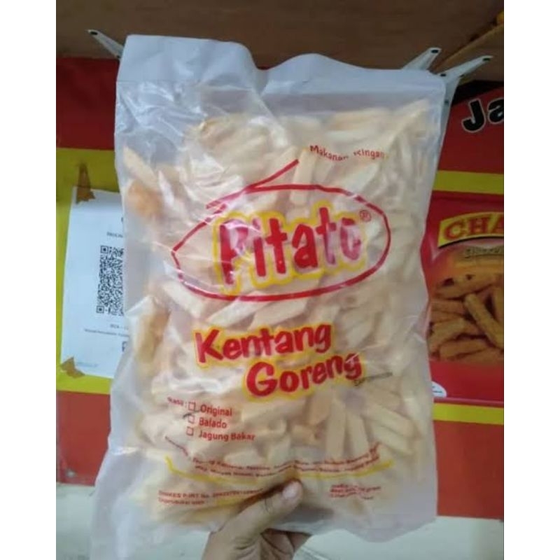 

Lezatoz_Genz Pitato Kentang Goreng 250 Gr Varian Ori, Balado, Jagung Bakar