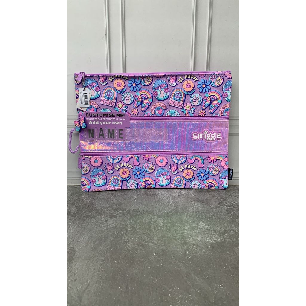 

SMIGGLE LIMITLESS PENSILCASE A4 ID LILAC - TEMPAT PENSIL A4 SMIGGLE
