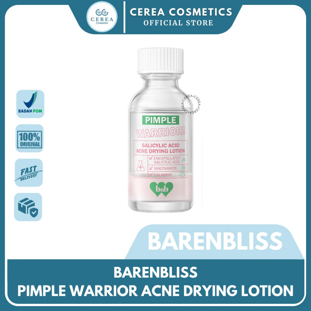 BNB Barenbliss Pimple Warrior Salicylic Acid Acne Drying Lotion Spot Treatment | Obat Totol Jerawat