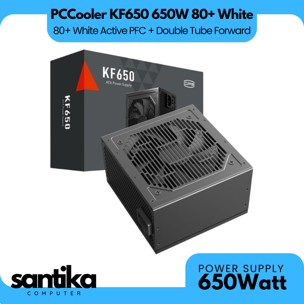 Power Supply PCCooler KF650 650W 80+ White Flat Cables - PSU PC Cooler KF650