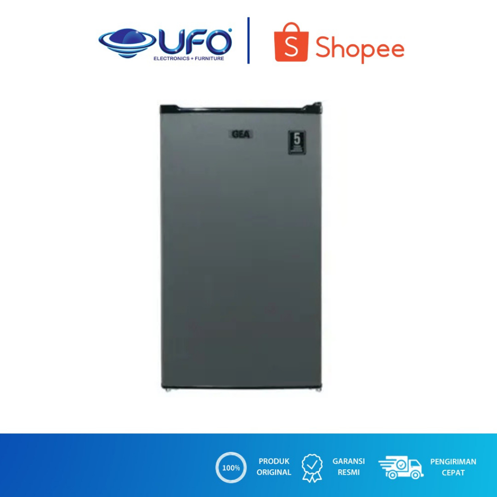 GEA KULKAS MINI 1 PINTU 89 LITER GMB-91 MATT GREY