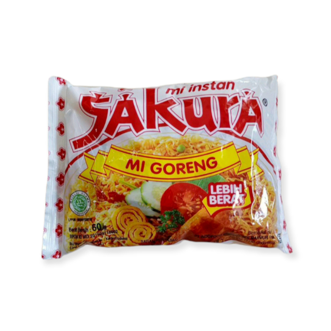 

MI SAKURA GORENG Netto 60gr / Mie Goreng Sakura 60g / Mie Goreng Instant