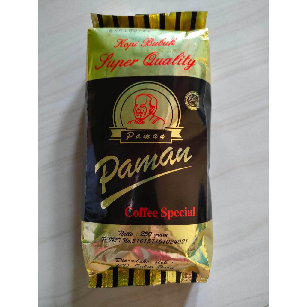 

Kopi Bubuk Paman Asli Jambi 100 gr