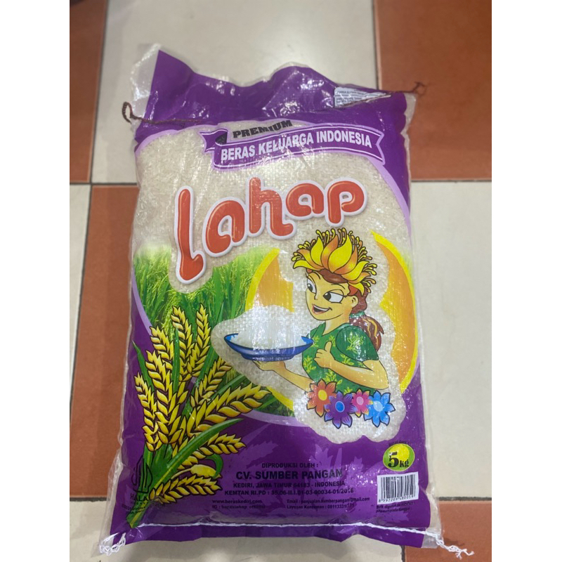 

Beras Lahap Premium 5kg/10kg/25kg - Wangi,Pulen,Berkualitas