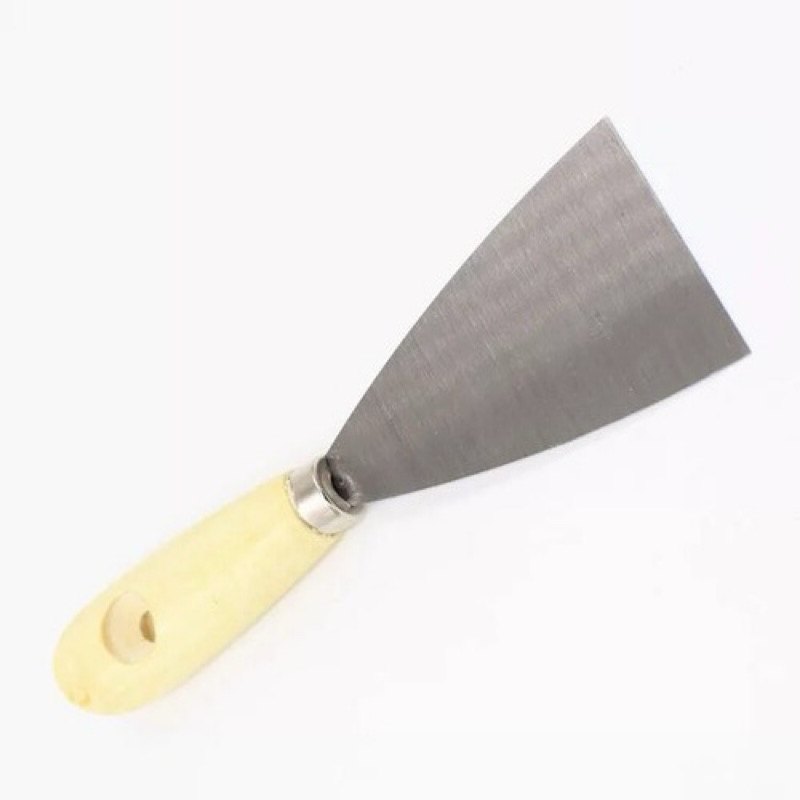 sekrap kape gagang kayu 2.5"scraper besi plat skrap dempul sekerap 2.5