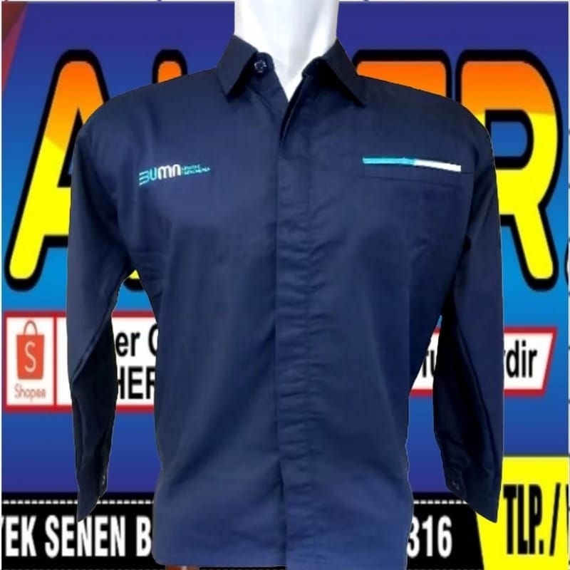 kantong 1 Kemeja BUMN untuk seragam BUMN baju BUMN seragam kerja BUMN baju dinas BUMN pakaian dinas 