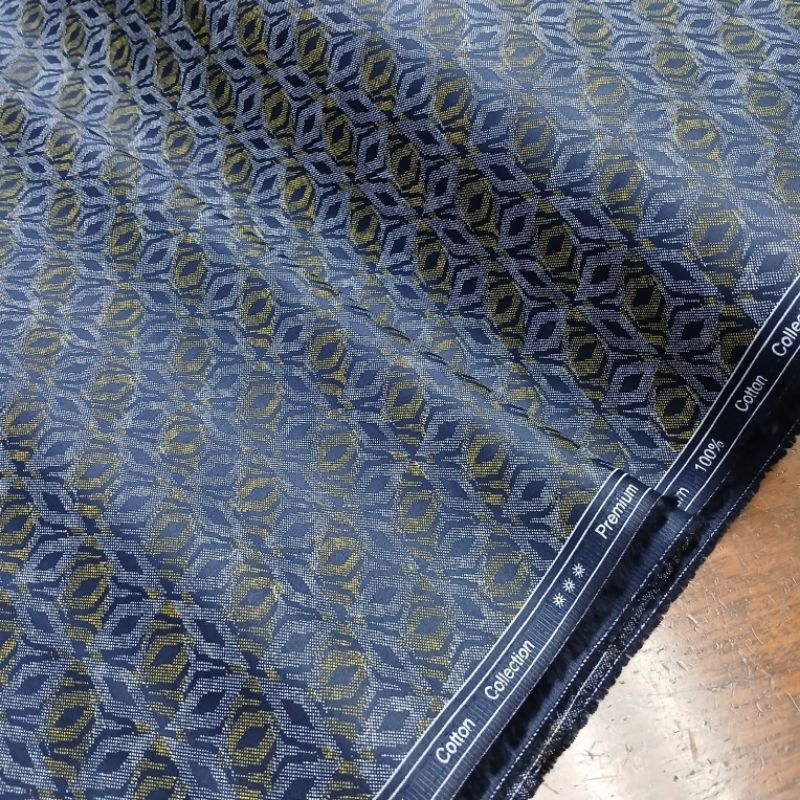 Kain katun Kemeja motif/Kain katun Italy motif/ Kain katun Premium Motif