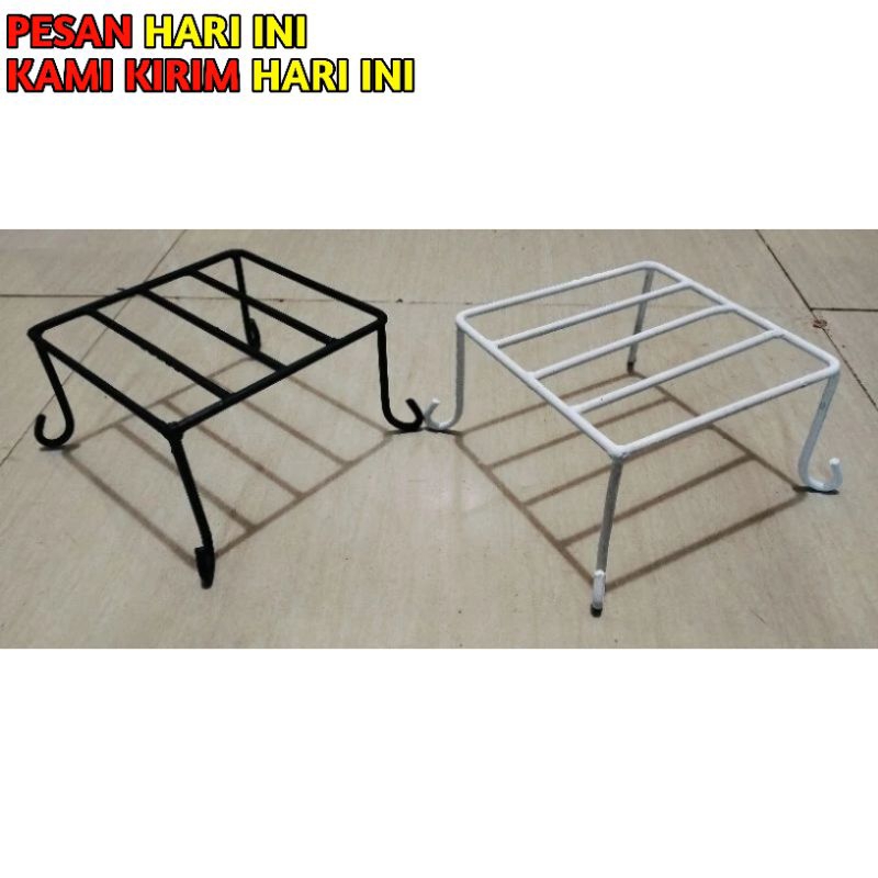 STANDING POT BUNGA MINIMALIS TATAKAN POT BUNGA MURAH BESI 6MM KOTAK