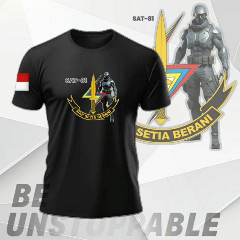 Kaos Sat 81 Gultor Kopassus Logo