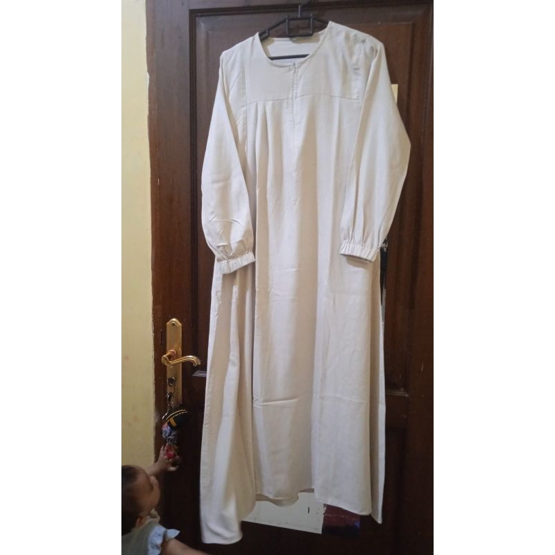 PreLoved (bekas pakai pribadi) - Gamis Syakah Premium - White