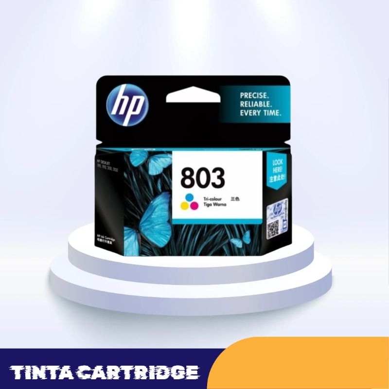 Tinta Hp 803 Colour ( Warna ) Original Ink Catridge