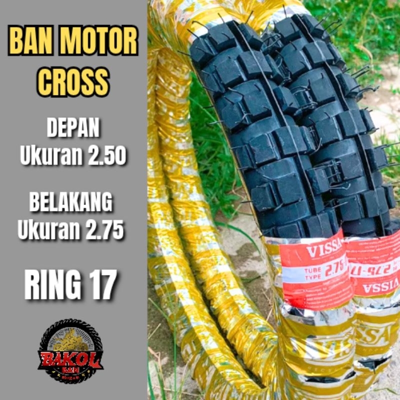 Promo Ban RPM Cross SEPASANG Ukuran Ban Depan 2.50 Ban Belakang 2.75 Ring 17