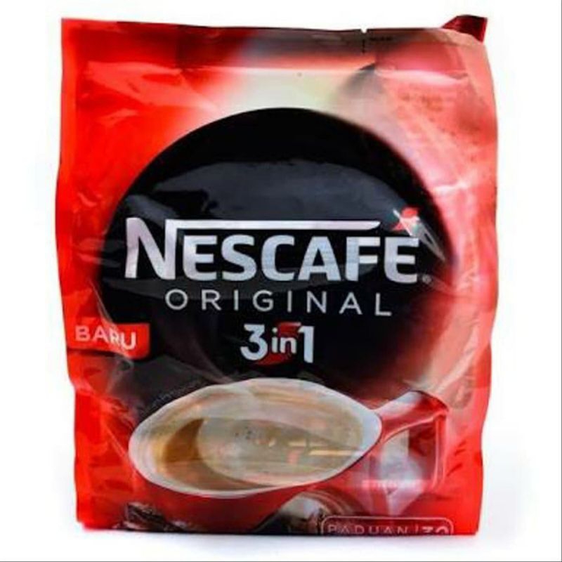

NESCAFE ORIGINAL 3 IN 1 KOPI BUBUK INSTANT KRIMER & GULA BAG 30pcs