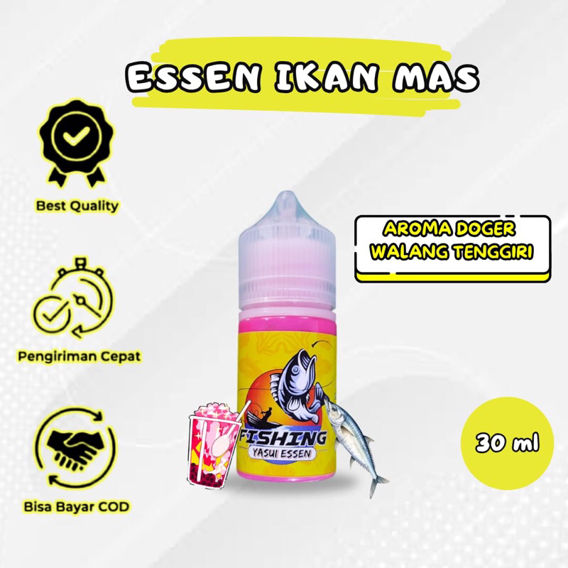 Essen Ikan Mas Doger Walang Tenggiri 30ml Spesialis Ikan Mas Babon Rame Essen Ikan Mas Lomba Harian 