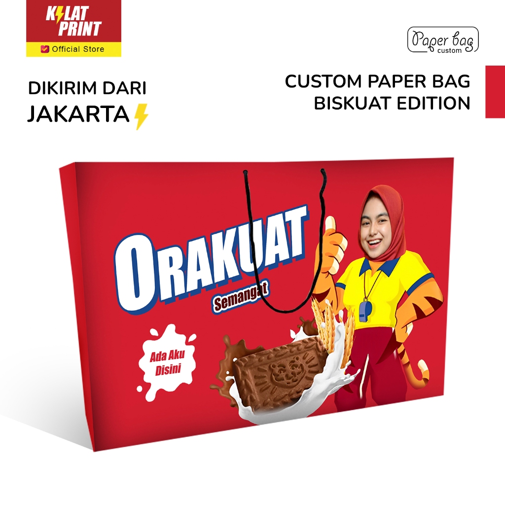 

Paper Bag Kado Ulang Tahun Custom Paperbag Ala Biskuat Edition